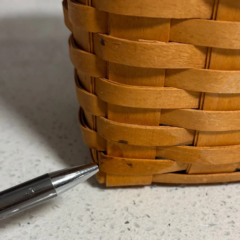 Longaberger “Snapdragon” Handwoven in USA Basket Collectible Heirloom Signed